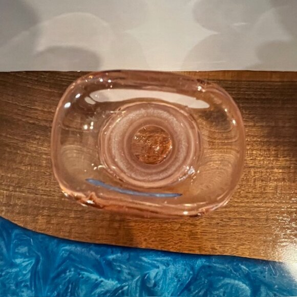 Heisey Glass Pink Flamingo Twist Oil Vinegar Cruet Bottle - Picture 5 of 8